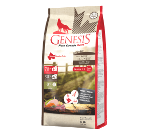 ג'נסיס כלב מבוגר 2.27 ק"ג ללא דגנים - Genesis WIDE COUNTRY Senior מזון יבש לכלב מבוגר