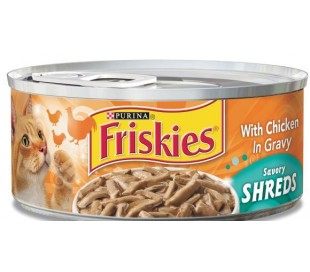 פריסקיז שימורים לחתול נתחי עוף ברוטב Friskies